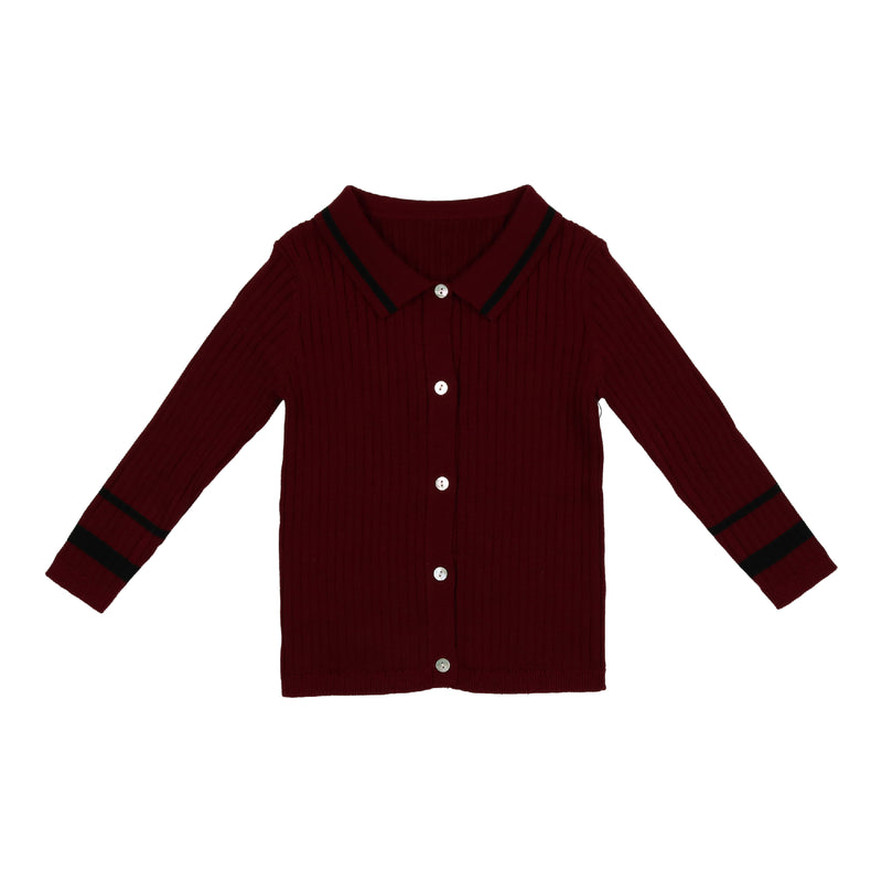 Contrast Stripe Cardigan