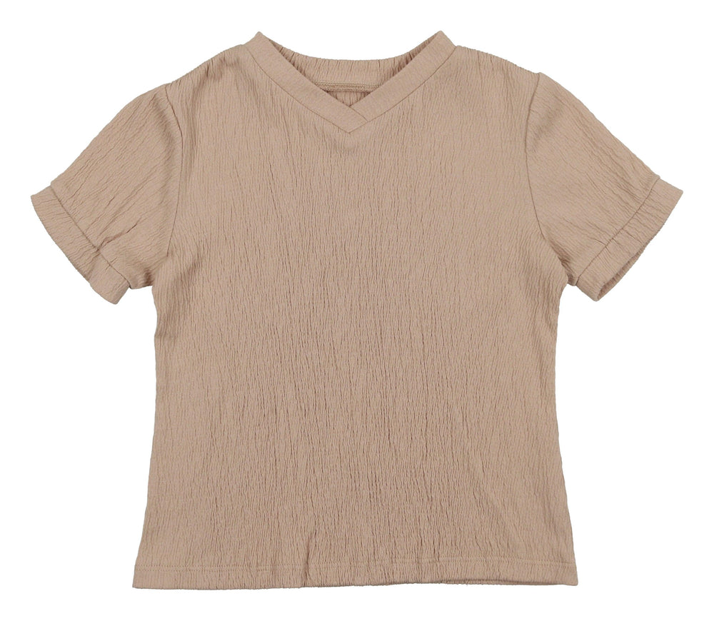 Cotton Gauze V-neck Shirt - Maniere