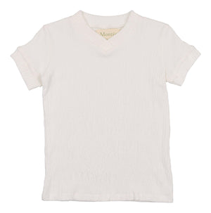 Cotton Gauze V-neck Shirt - Maniere