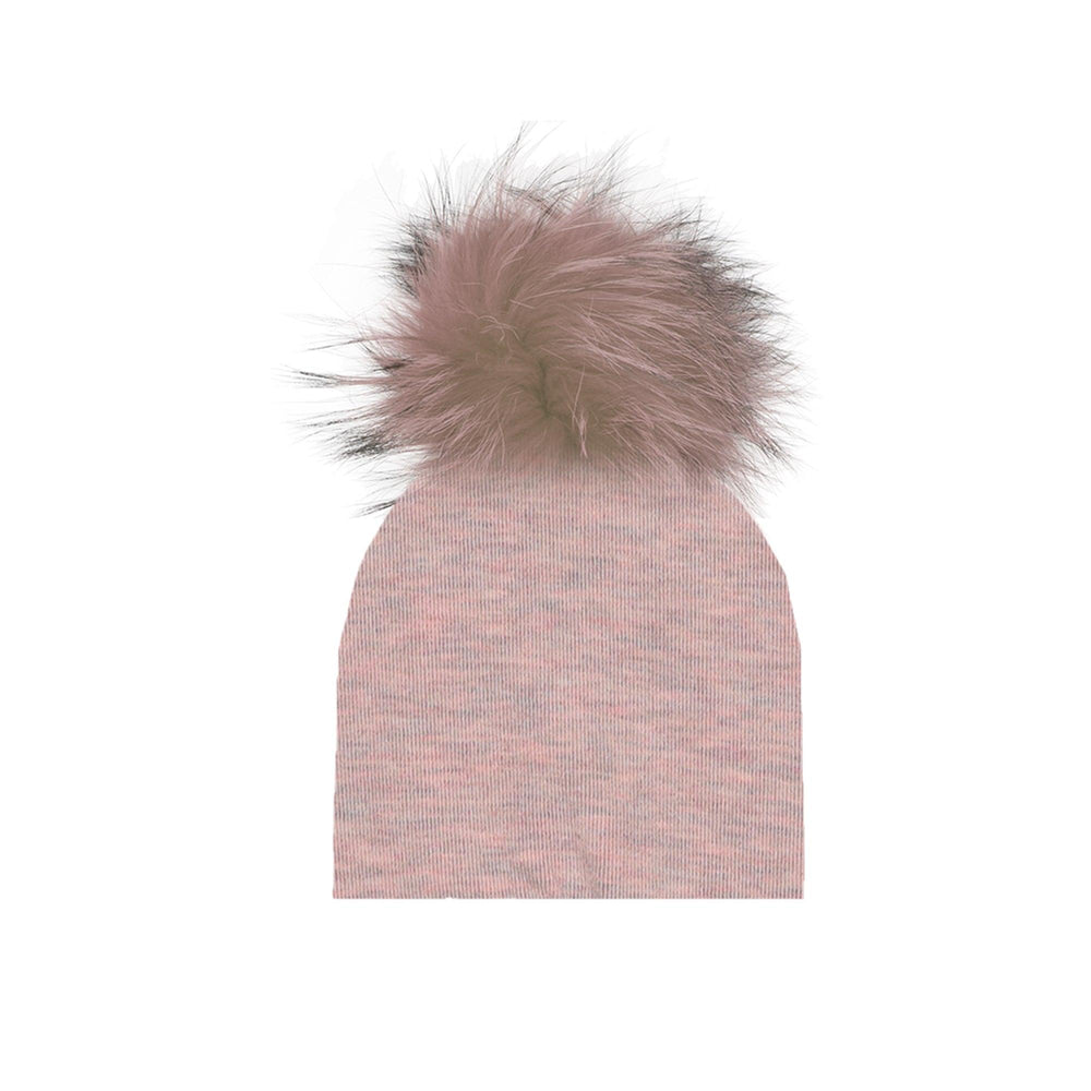 Cozy Henley Beanie w/ Matching Pom - Maniere