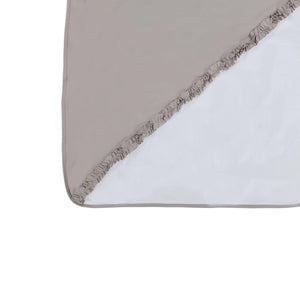 Diagonal Ruffle Blanket Maniere Accessories Grey 