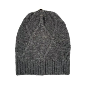 
            
                Load image into Gallery viewer, Diamond Lurex Knit Hat Winter Hat Manière 
            
        