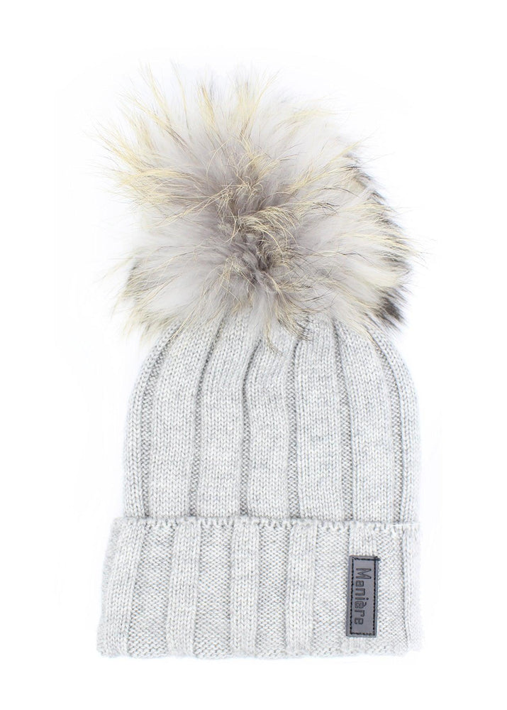 
            
                Load image into Gallery viewer, Ribbed Merino Wool Hat - Maniere
            
        