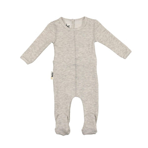 Embroidered Stitch Footie - Maniere