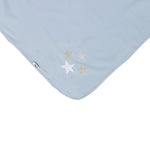 Embroidered Star Blanket Maniere Accessories Denim Blue 