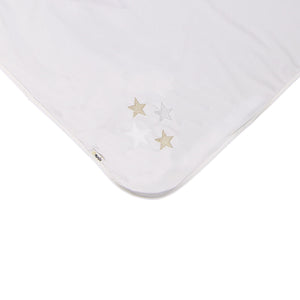 Embroidered Star Blanket Maniere Accessories White 
