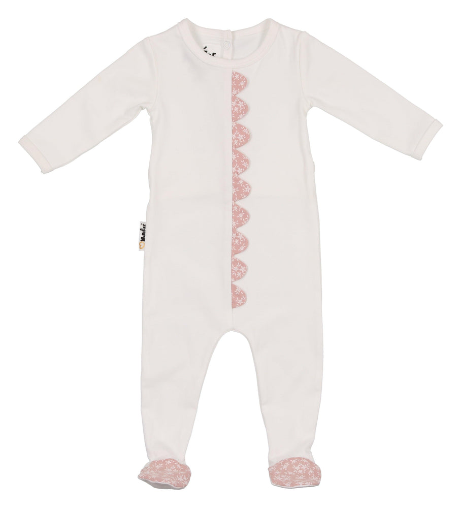 FLORAL SCALLOPED FOOTIE - Maniere