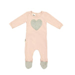 Fur Patch Footie Maniere Accessories 3 Months Soft Pink 