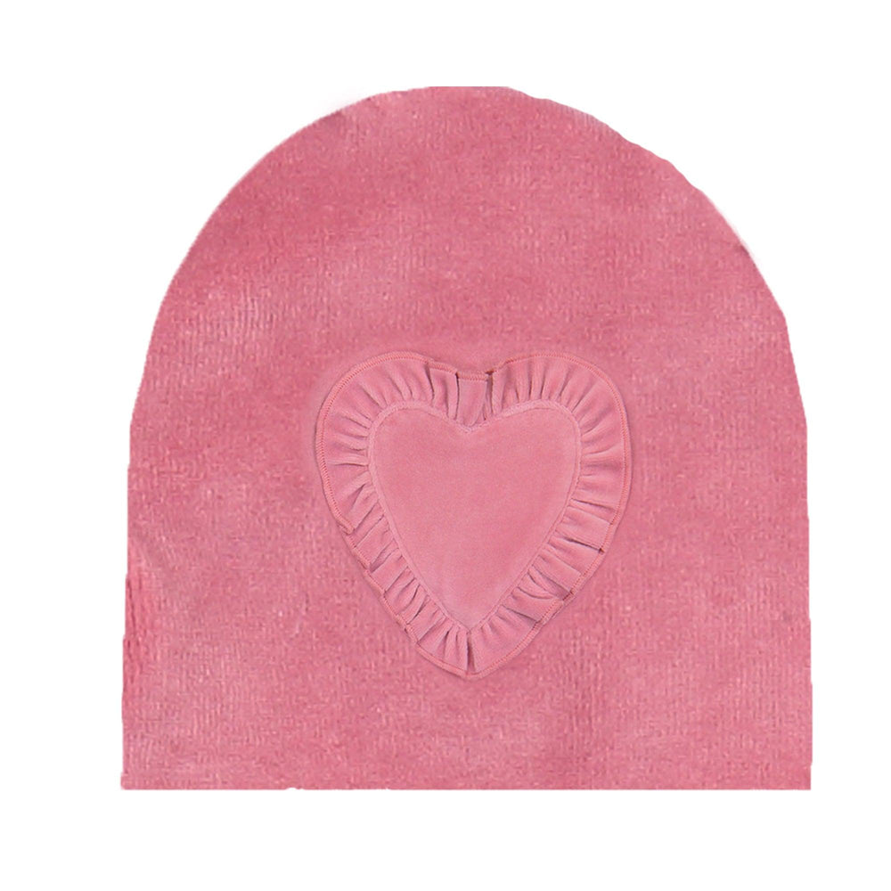 
            
                Load image into Gallery viewer, Heart Ruffle Beanie - Maniere
            
        