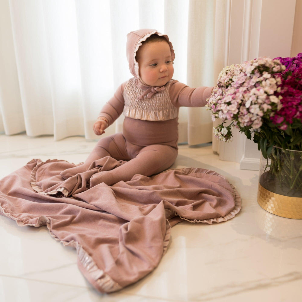 Sparkle Smocked Footie - maniere