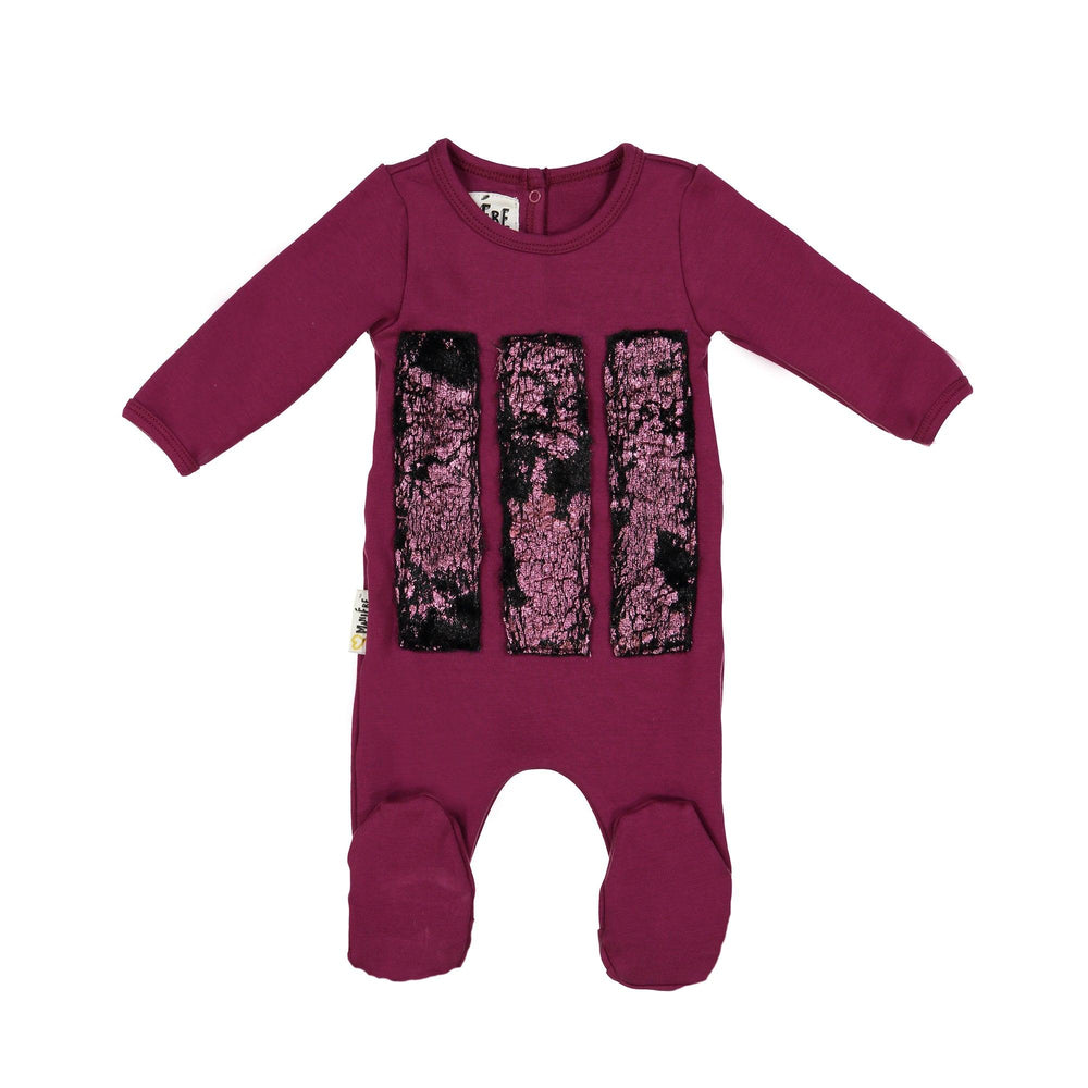 Embellished Fur Footie - Maniere