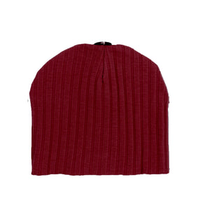 Fine Cotton Ribbed Beanie with Choice of Pom