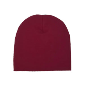 
            
                Load image into Gallery viewer, Baby Beanie with Snap On Pom Pom, Maroon - Maniere
            
        