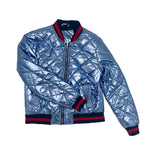 Women's Metallic Bomber Jackets - Maniere