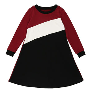 
            
                Load image into Gallery viewer, Tricolor French Terry Dress - Maniere
            
        
