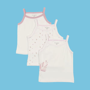 
            
                Load image into Gallery viewer, Feather Print Girls Undershirts 3 Pack
            
        