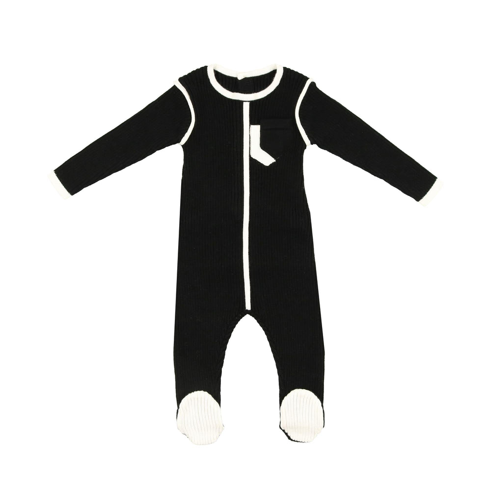 NooVel, Knit Piped Pocket Footie - Maniere