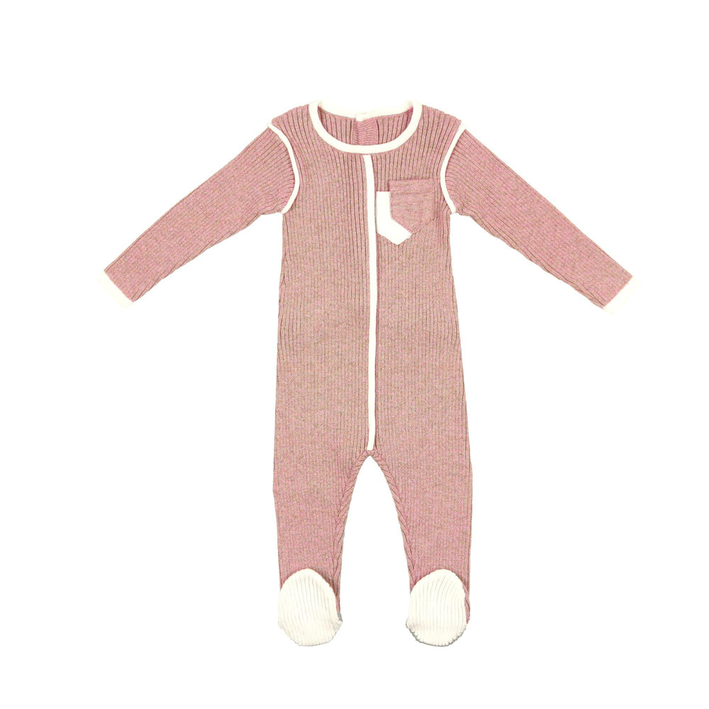 NooVel, Knit Piped Pocket Footie - Maniere