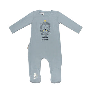 Print Cotton Footie Baby Footies Maniere Accessories Blue 3 Months 