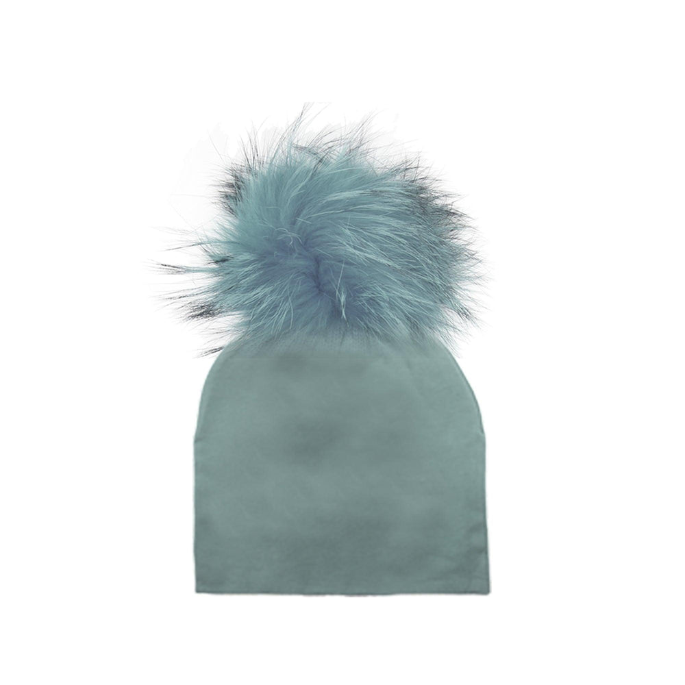 
            
                Load image into Gallery viewer, Puffed Triangle Beanie w/ Matching Pom - Maniere
            
        