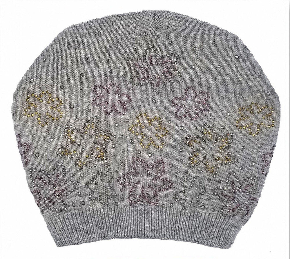 Floral Rhinestone Design Hat Winter Hat Manière 