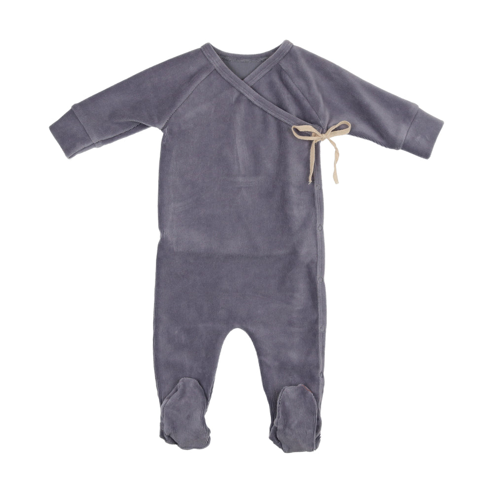 Ribbed Velour Footie