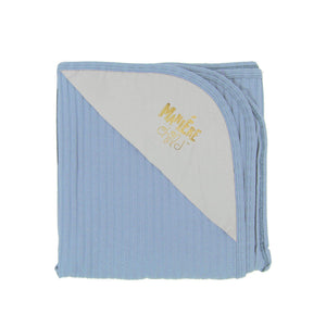 
            
                Load image into Gallery viewer, Ribbed Baby Blanket Baby Sets Maniere Accessories Denim Blue 
            
        