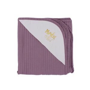 
            
                Load image into Gallery viewer, Ribbed Baby Blanket Baby Sets Maniere Accessories Pale Purple 
            
        