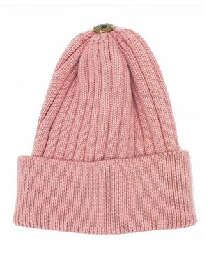 Ribbed Flat Wool Blend Hat with Choice Of Pom - Maniere