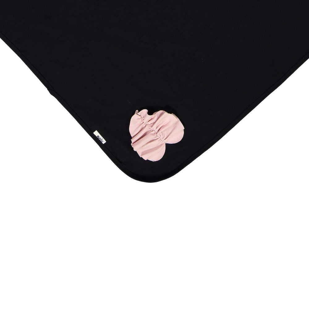 Ruched Heart Blanket Maniere Accessories Black 