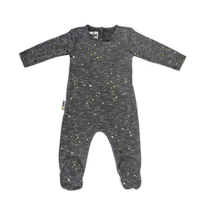 Star Embellished Footie Baby Footies Maniere Accessories Grey 3 Months 