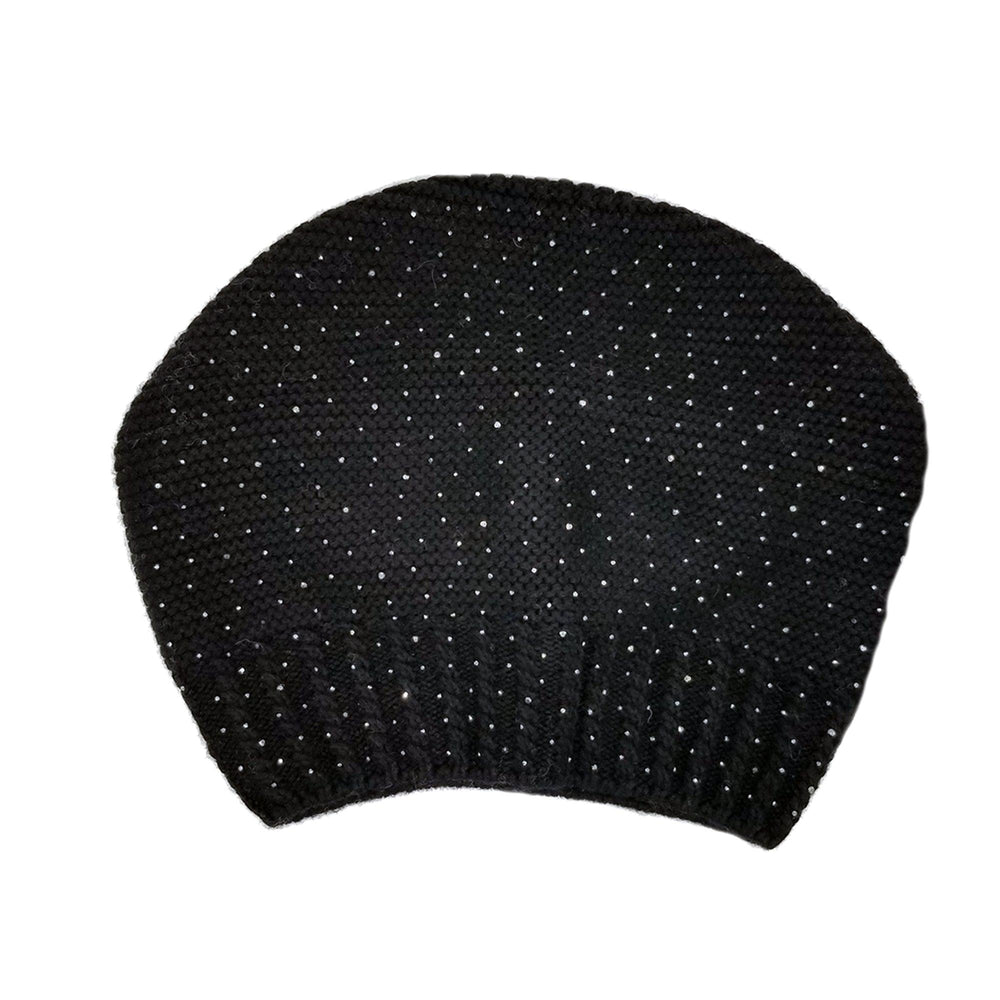 
            
                Load image into Gallery viewer, Sparkle Slouch Wool Hat With Pom - Maniere
            
        