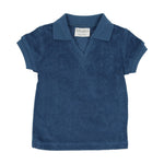 Terry Cloth V-Neck Unisex Short Sleeve