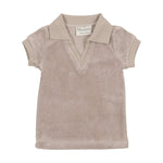 Terry Cloth V-Neck Unisex Short Sleeve