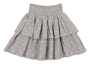 Textured Floral Skirt - Maniere
