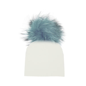 
            
                Load image into Gallery viewer, Triangle Print Beanie w/ Matching Pom - Maniere
            
        