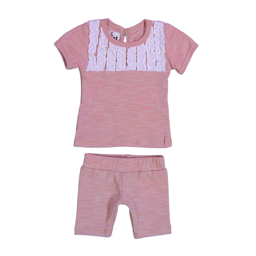
            
                Load image into Gallery viewer, Tux Ruffle Two Piece Set Maniere Accessories Mauve 3 Month 
            
        