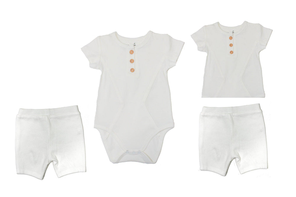 Two Piece Set Baby Sets Maniere Accessories White 3 Months 