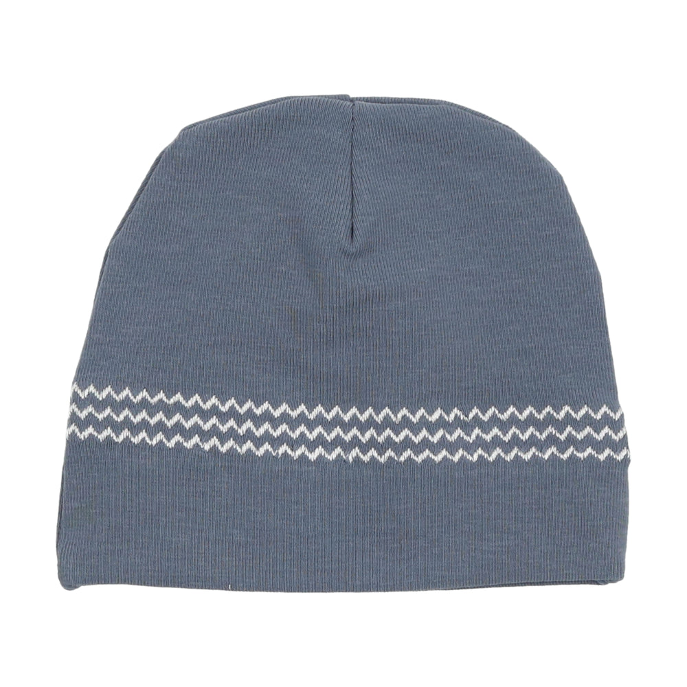 
            
                Load image into Gallery viewer, Wave Embroidery Beanie WITHOUT POM
            
        