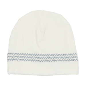 
            
                Load image into Gallery viewer, Wave Embroidery Beanie WITHOUT POM
            
        
