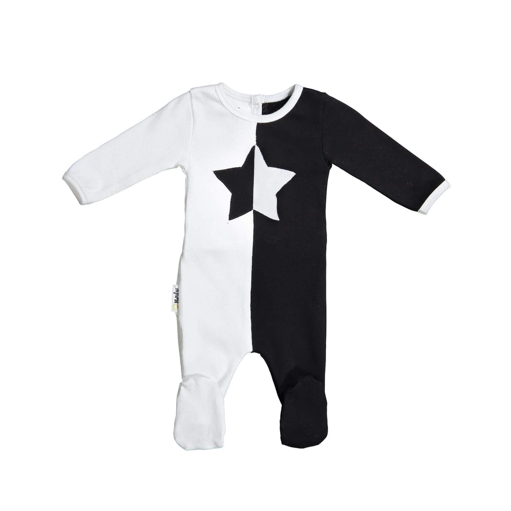 Whimsical Shape Footie Maniere Accessories Black 3 Month 