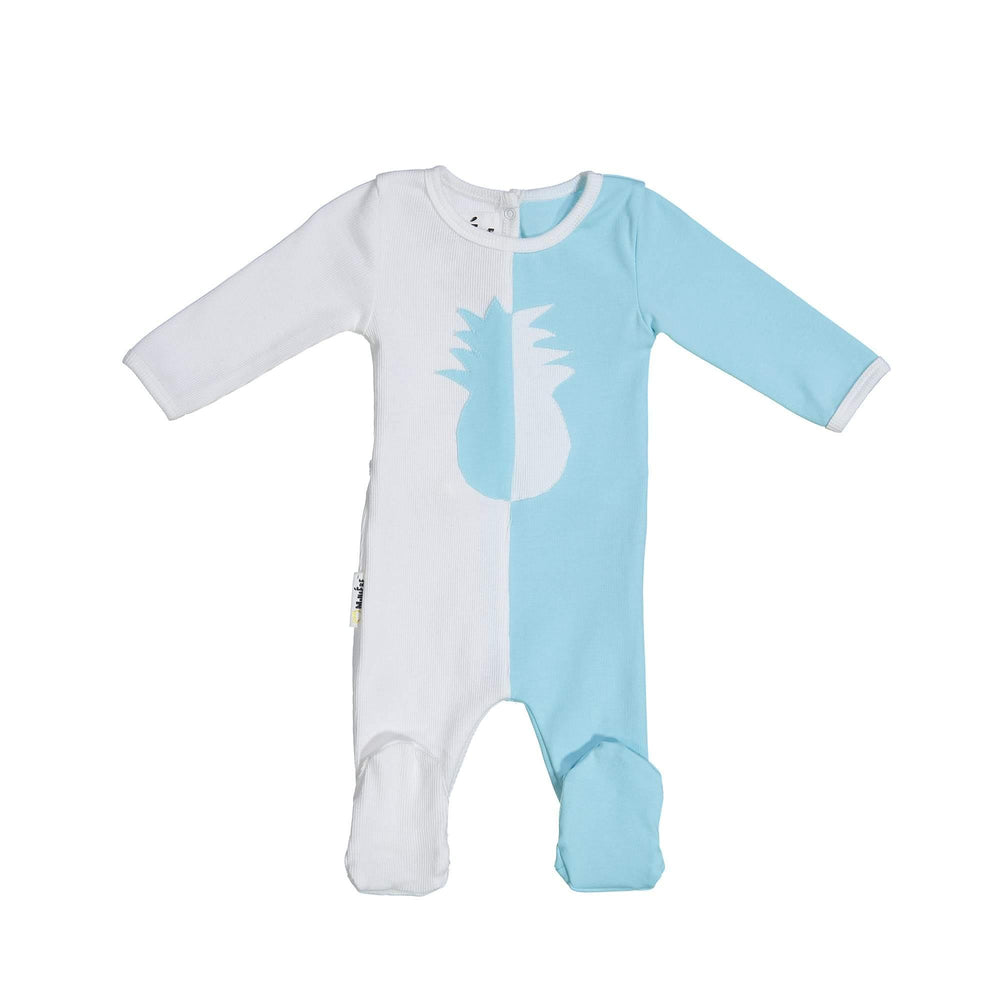 
            
                Load image into Gallery viewer, Whimsical Shape Footie Maniere Accessories Blue 6 Month 
            
        