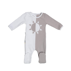 Whimsical Shape Footie Maniere Accessories Grey 3 Month 