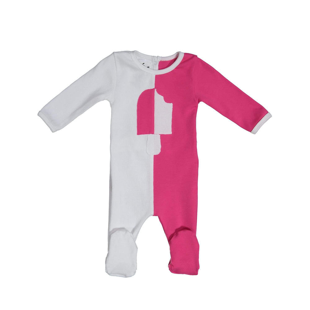 
            
                Load image into Gallery viewer, Whimsical Shape Footie Maniere Accessories Hot Pink 6 Month 
            
        