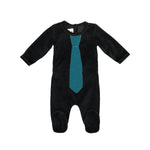Whimiscal Velour Footie maniere Accessories Black 3 Months 