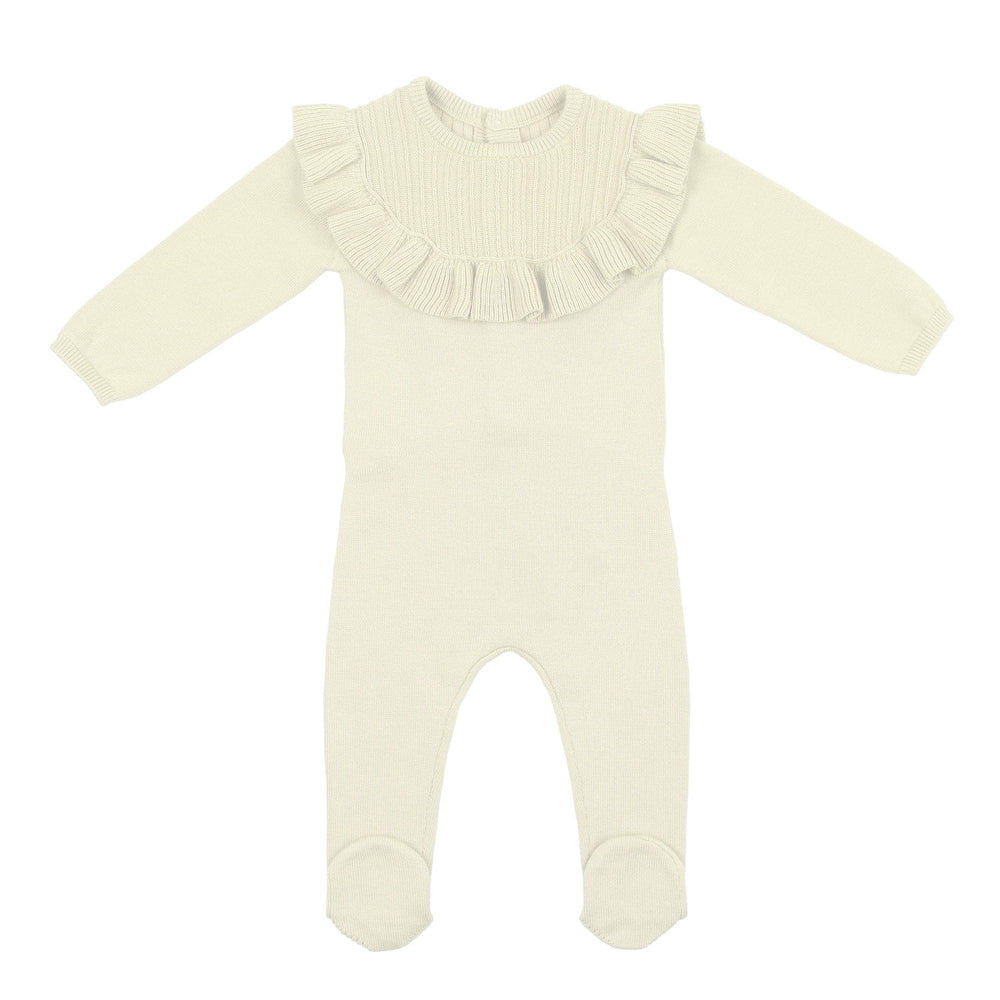 NooVel, Yoke Collar Knit Footie - Maniere