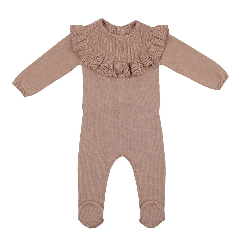 NooVel, Yoke Collar Knit Footie - Maniere