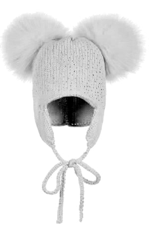 
            
                Load image into Gallery viewer, Sparkle Baby Tie Hat Maniere Accessories Dusty Grey 
            
        