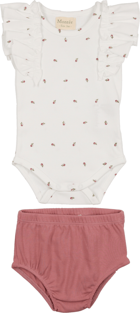 Nordstrom Ruffled Bloomer Underwear Panty Baby Girl 12M White