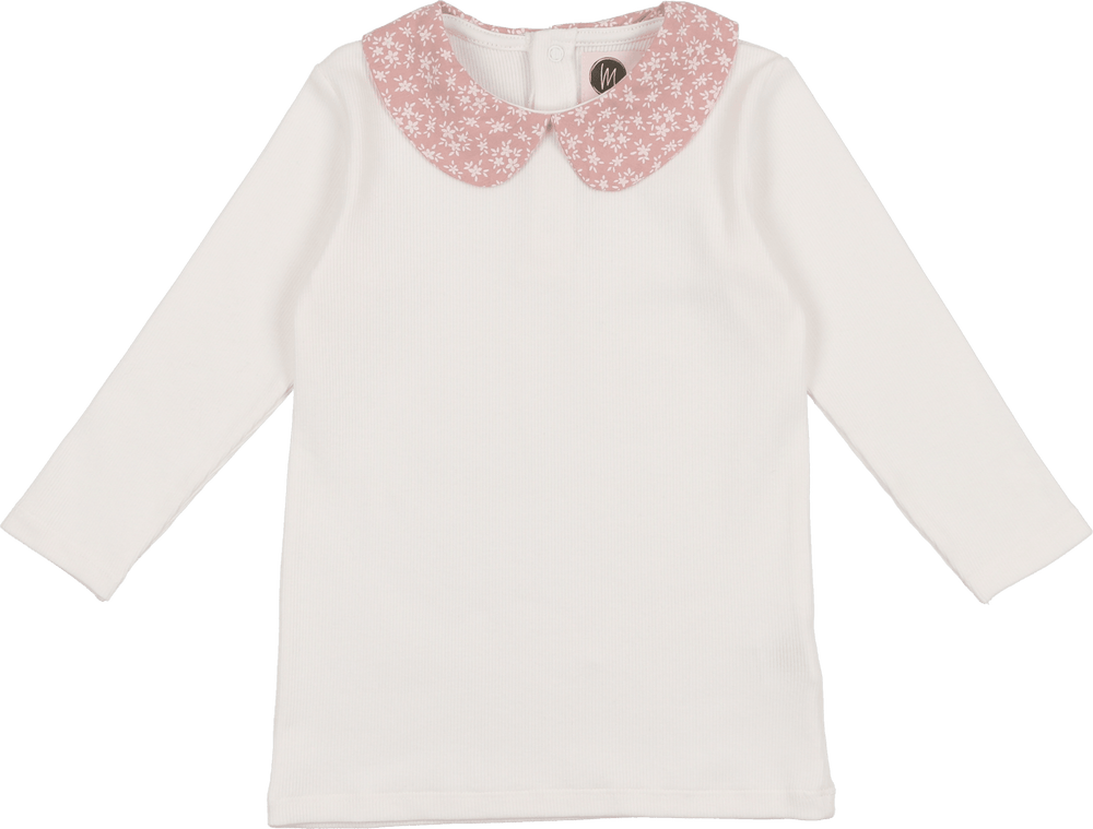 Textured Floral Collar Shirt - Maniere